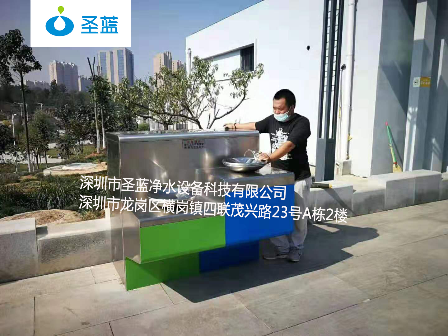 世博会户外饮水台安装在步行街，做啥用的？