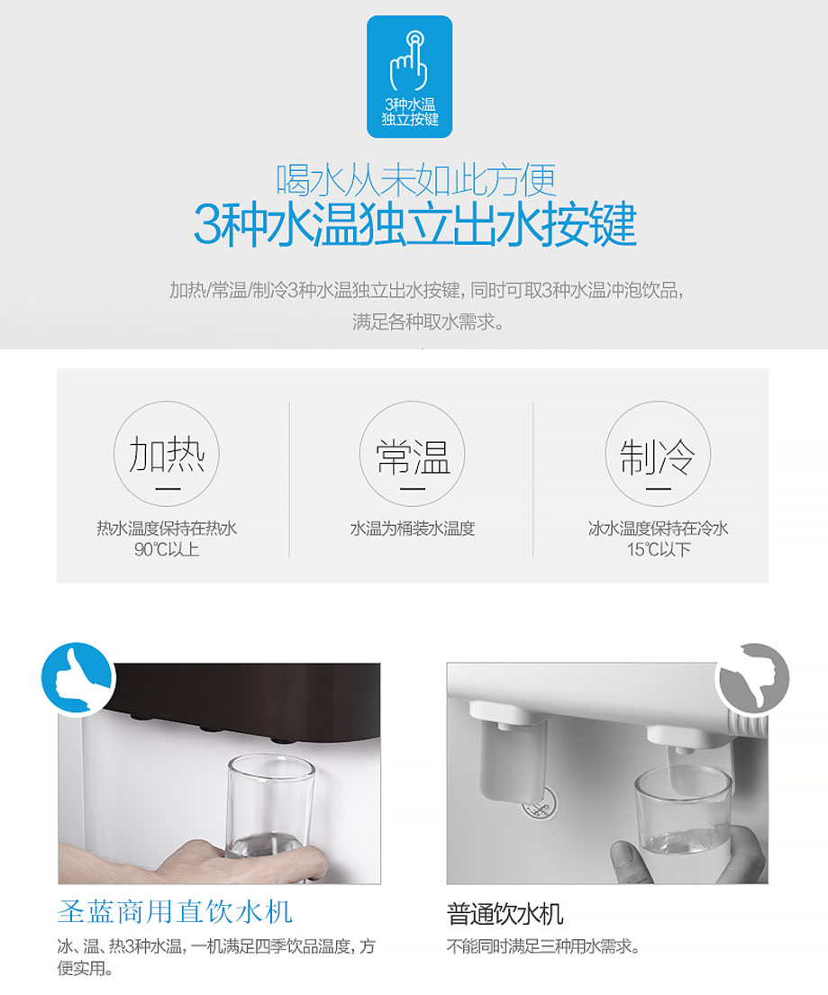 立式冷热直饮水机,办公室直饮水设备